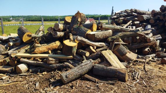 Dřevěné špalky a odřezy